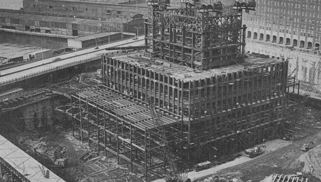 World Trade Centre construction, 1966